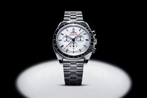 omega speedmaster automatic white dial|white dial Omega Speedmaster moonwatch.